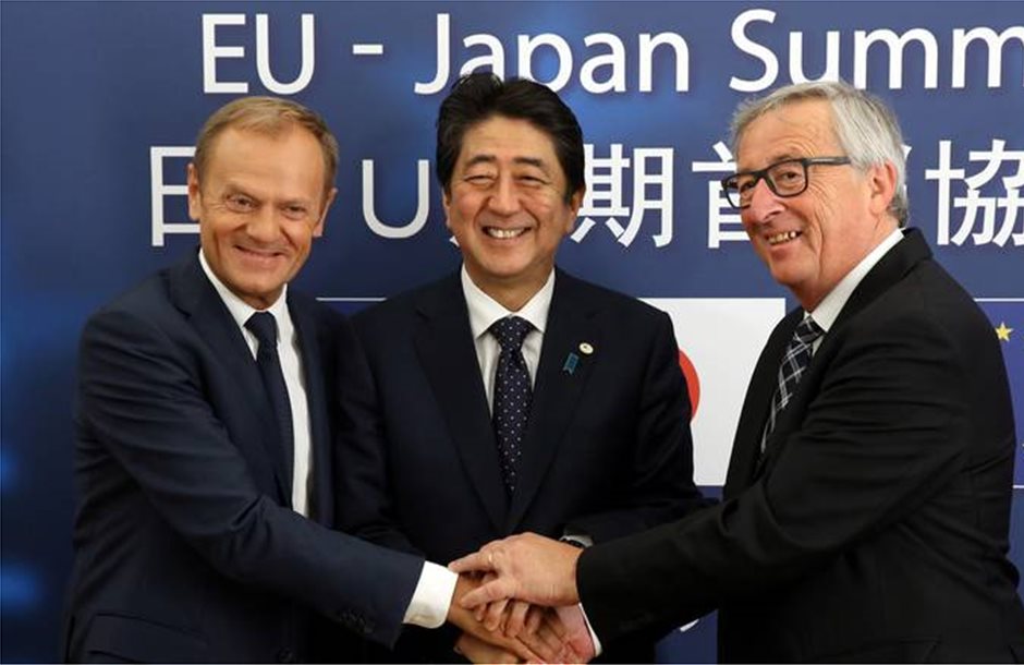 «Ιστορική» συμφωνία ελεύθερου εμπορίου ΕΕ - Ιαπωνίας
