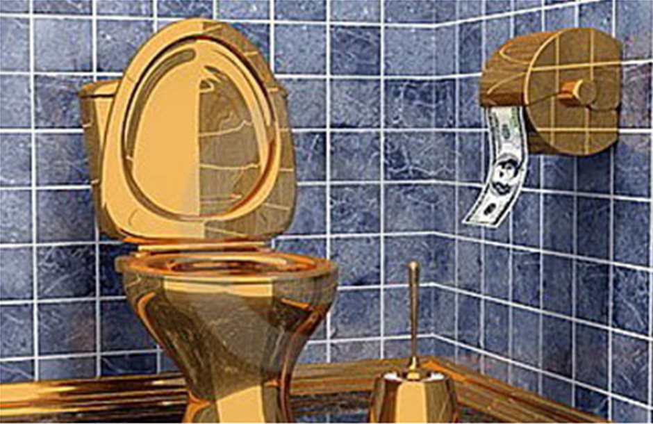 Προκαλεί η «χρυσή» τουαλέτα του πρύτανη