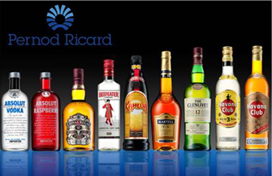 Αυξήθηκαν 2% οι πωλήσεις της Pernod Ricard το α’ τρίμηνο