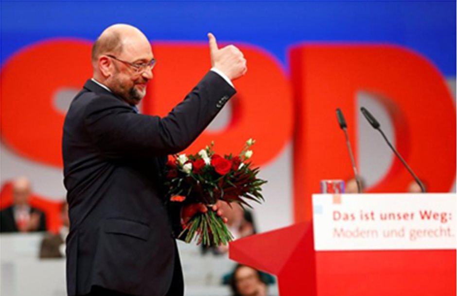 Με ποσοστό 81,9% επανεξελέγη πρόεδρος του SPD ο Σουλτς 