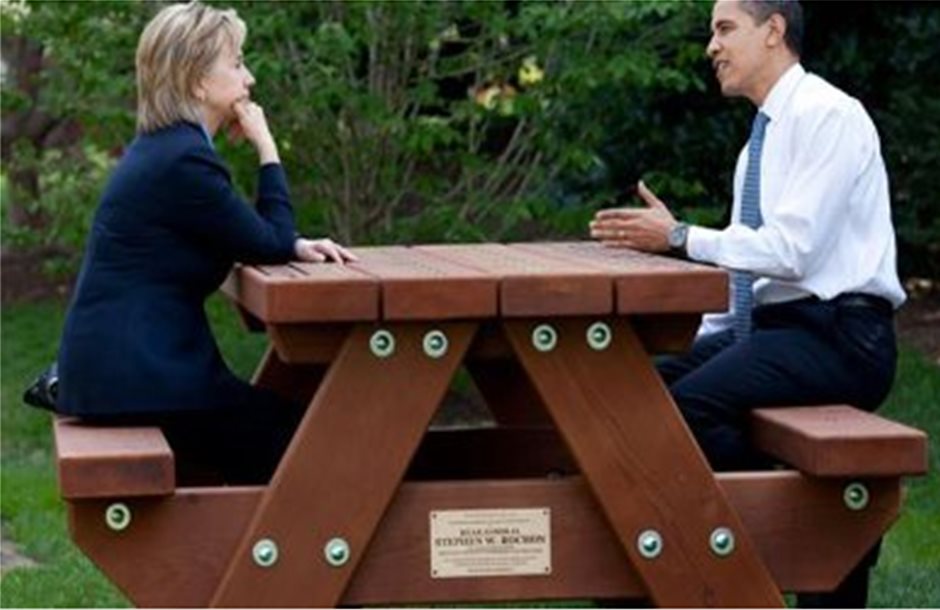Συνάντηση Ομπάμα και Χίλαρι Κλίντον στο Λευκό Οίκο