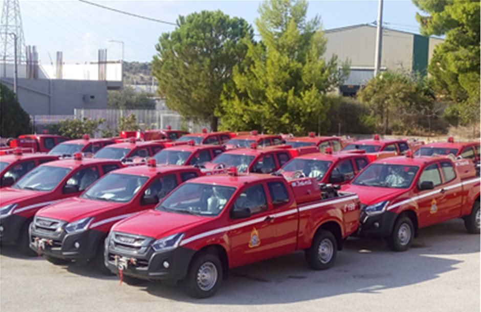 Στην Πυροσβεστική 41 οχήματα από την Isuzu 