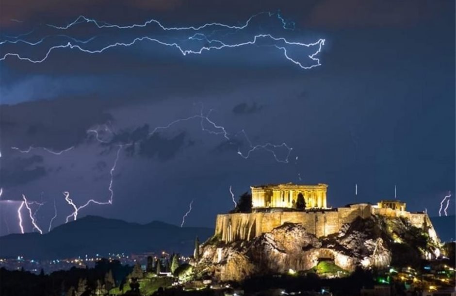 Αθηνα-αστραπες-sagiakosdimitris-Forecast-Weather-Greece-741x486